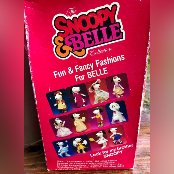 Vintage 1965 KNICKERBOCKER Snoopy Belle Poseable Figure Doll Accessory Woodstock - Picture 11 of 11